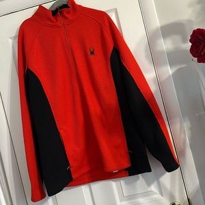 Ribbed zipped sweater jacket